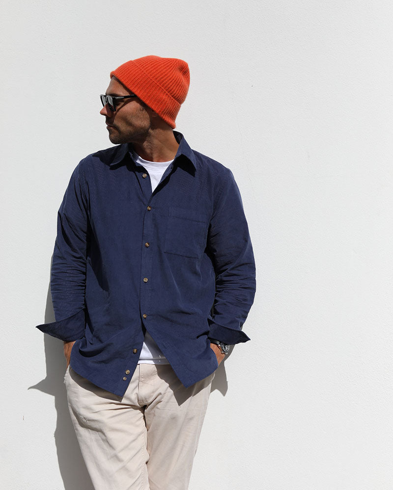 August Shirt | Blue Corduroy
