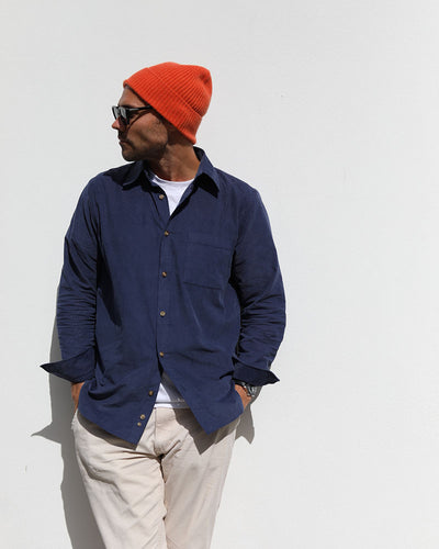 August Shirt | Blue Corduroy