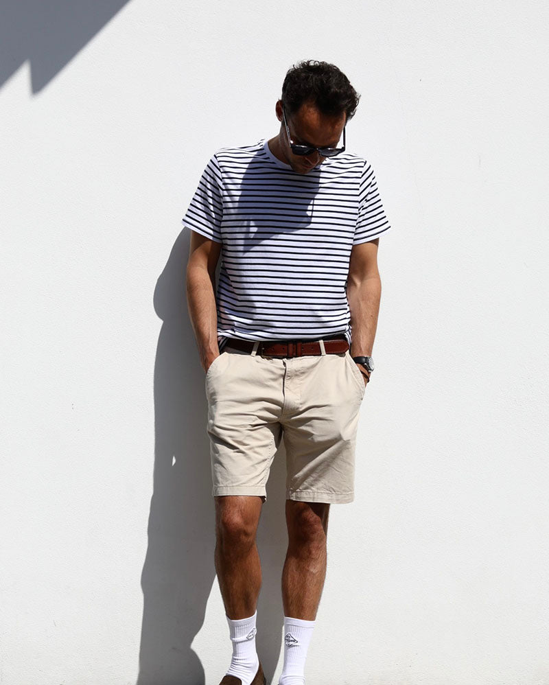Breton Stripe T-Shirt | Navy & White