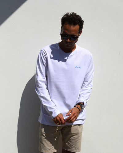 C'est Bon L/S | White T-shirt