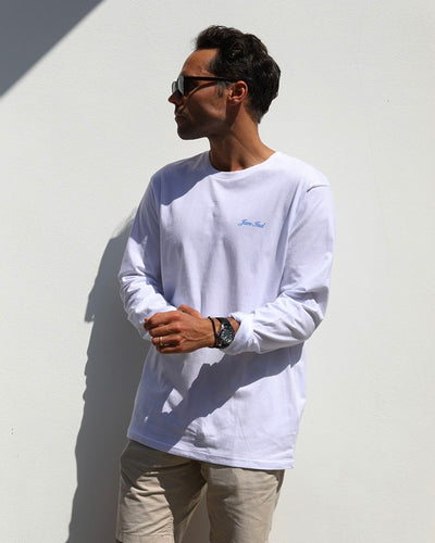 C'est Bon L/S | White T-shirt