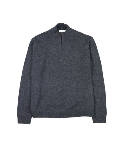 Cashmere 1/4 zip - Charcoal