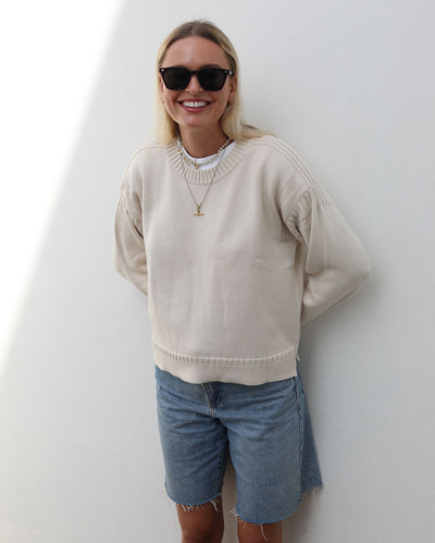 Cropped Guernsey | Cream