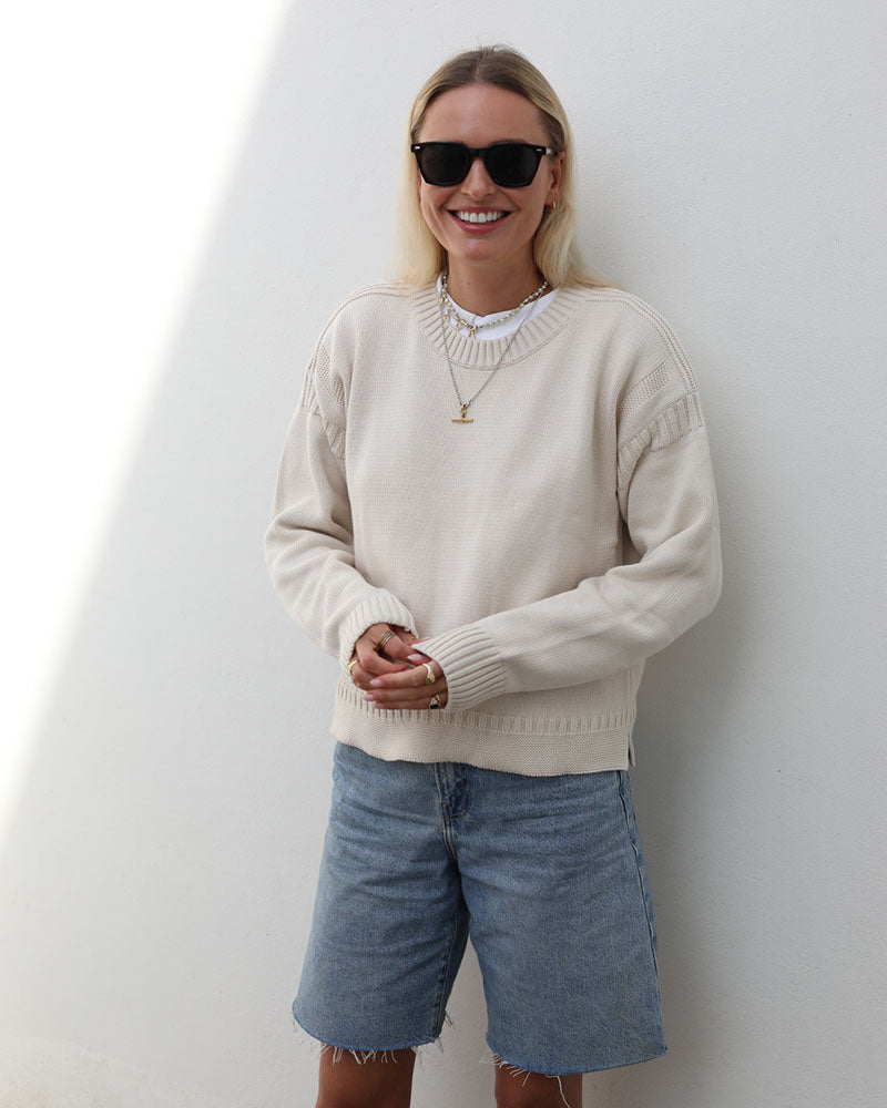 Cropped Guernsey | Cream