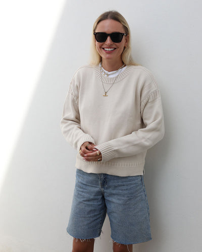 Cropped Guernsey | Cream