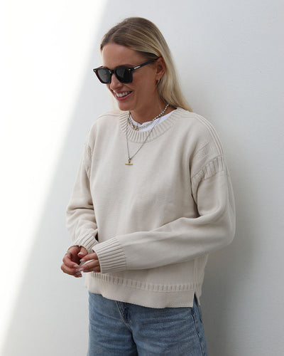 Cropped Guernsey | Cream