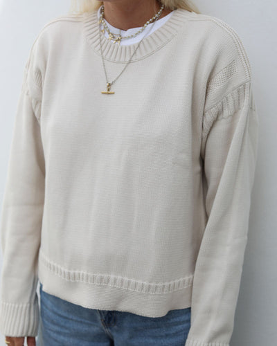 Cropped Guernsey | Cream