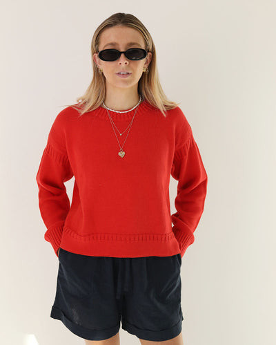 Cropped Guernsey | Burnt Orange
