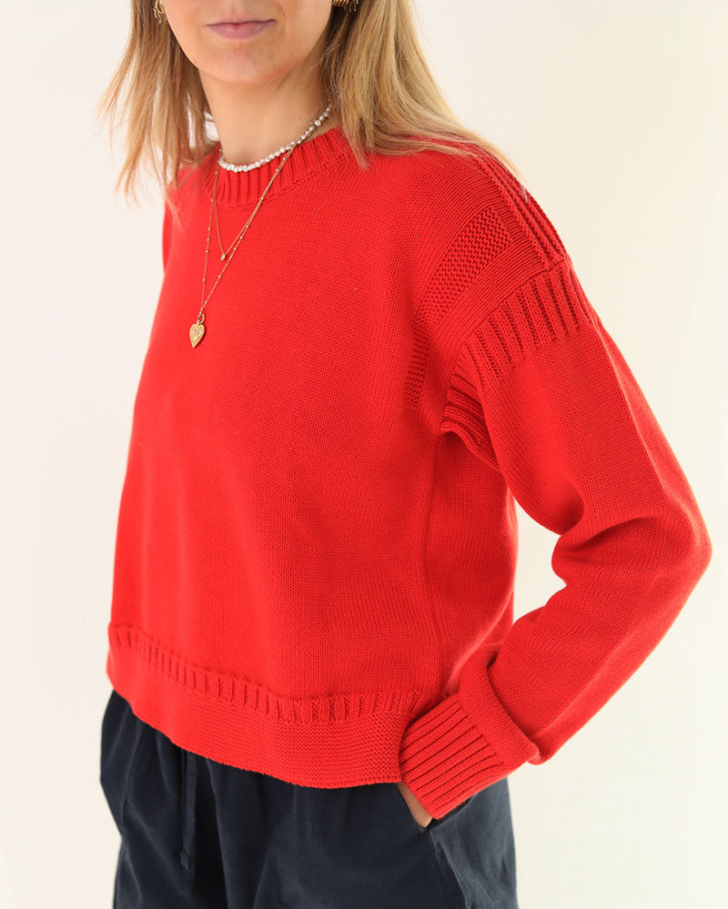 Cropped Guernsey | Burnt Orange