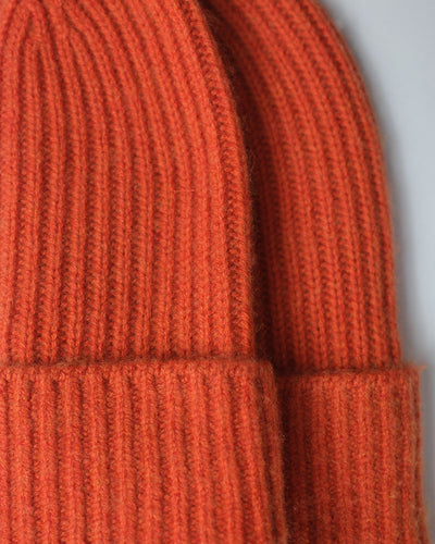 Cashmere Beanie | Orange