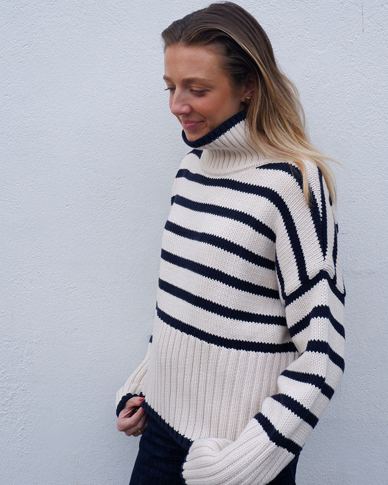 The Darcey Polo | Chunky Cotton Stripe