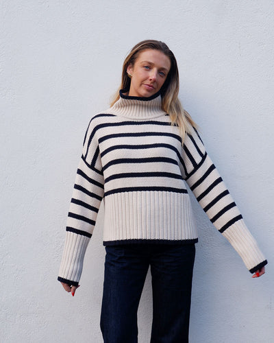 The Darcey Polo | Chunky Cotton Stripe