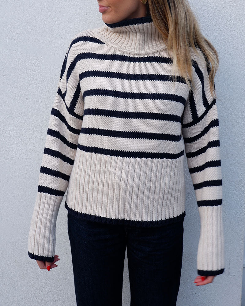 The Darcey Polo | Chunky Cotton Stripe