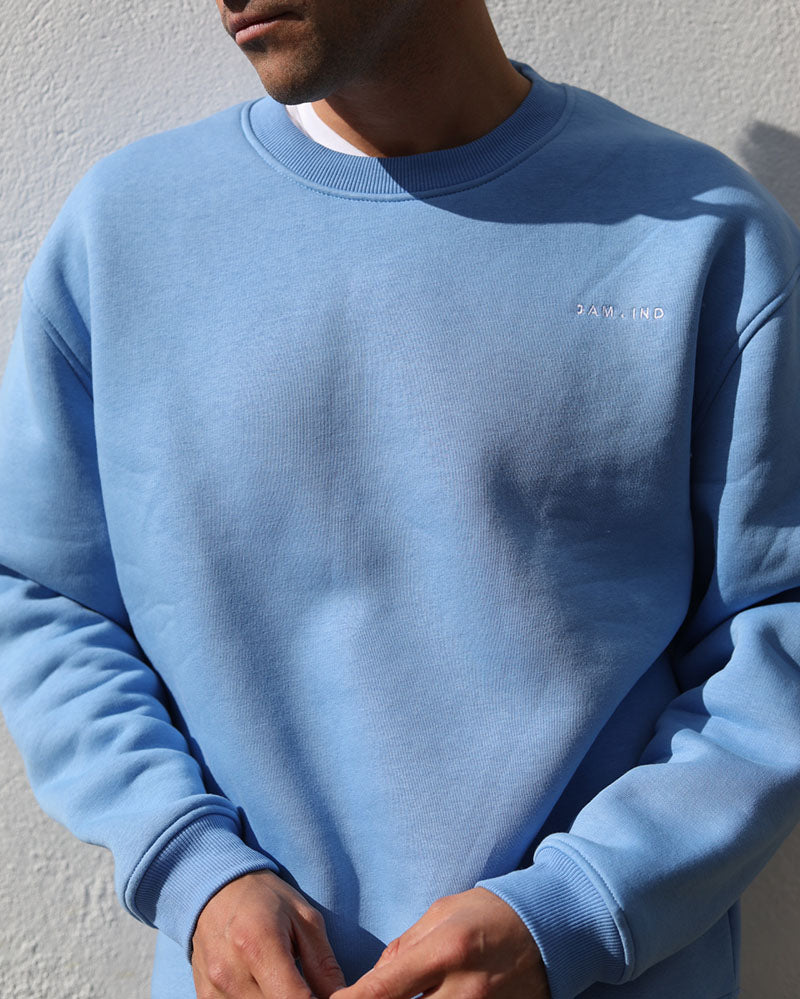 Dropped Shoulder Sweat | Summer Blue