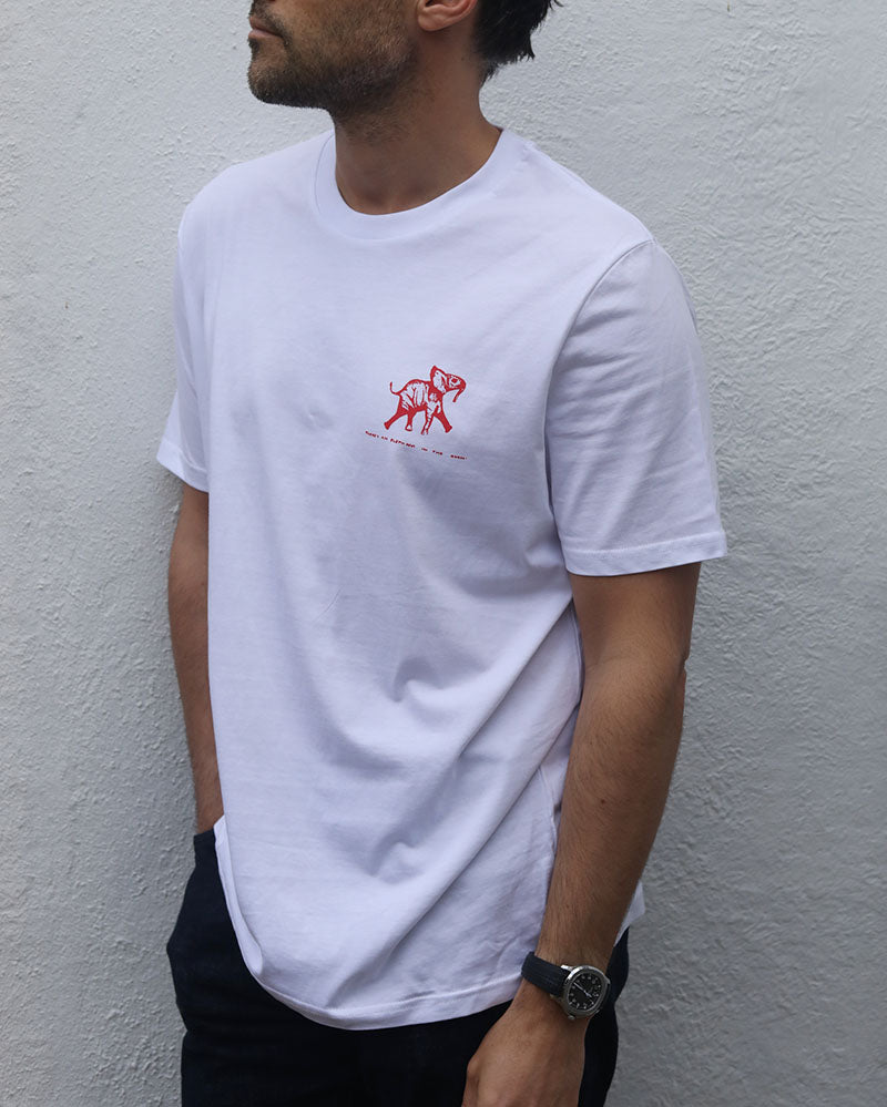 There's An Elephant In The Room | White T – Jam Industries