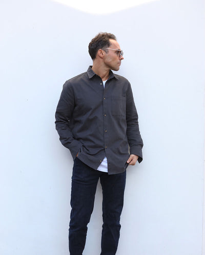 Heavy Cotton Drill Shirt | Slate