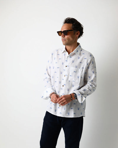 Lobsters & Bass | Linen-Cotton Shirt