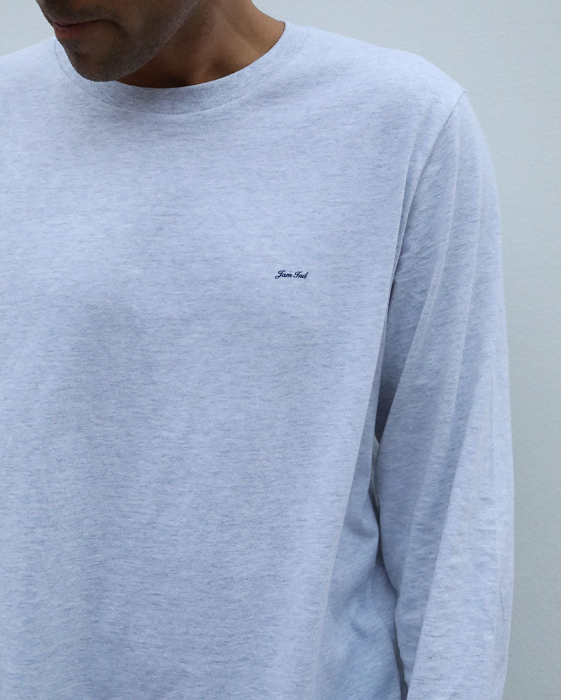 Martini Please Long Sleeve T | Ash Grey