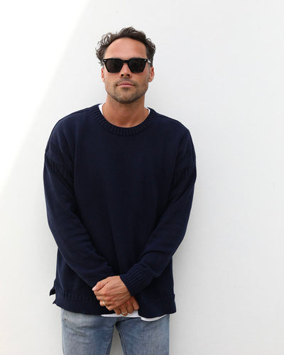 Cotton Guernsey | Navy