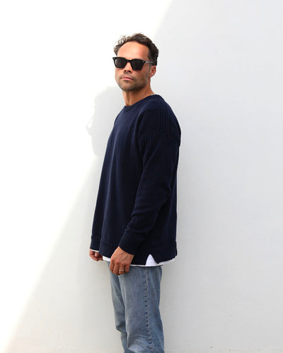 Cotton Guernsey | Navy