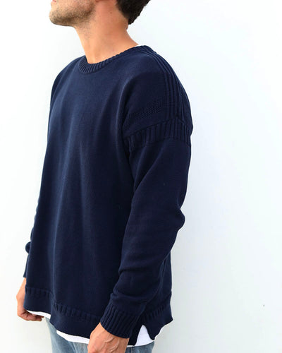 Cotton Guernsey | Navy