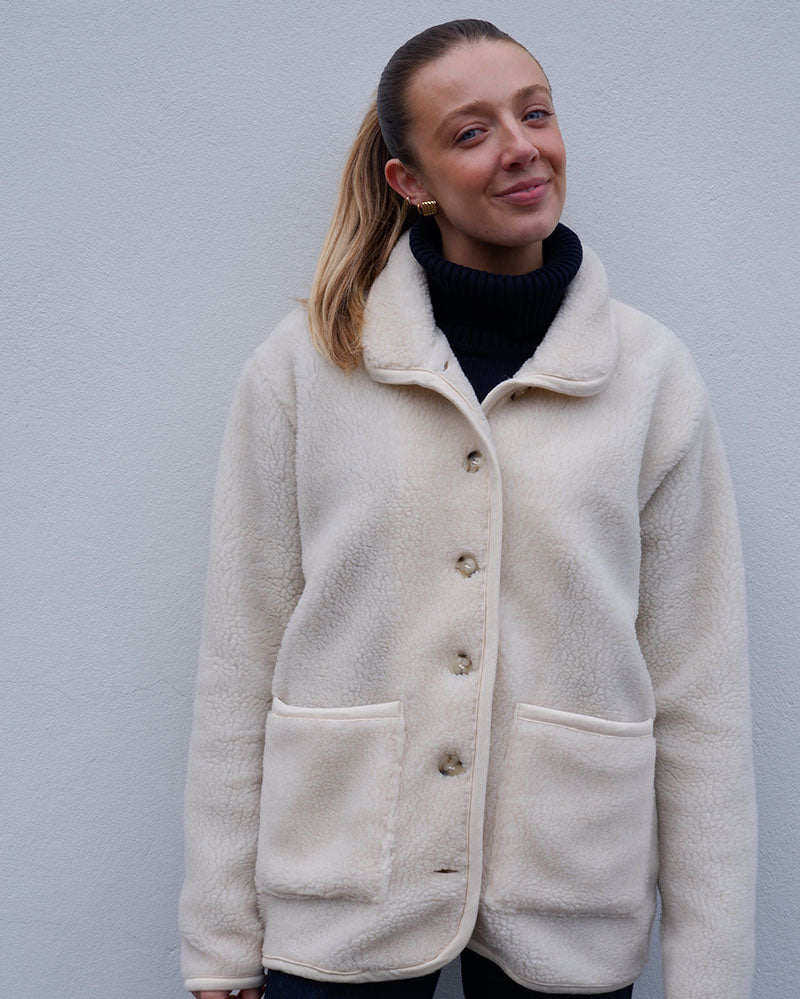 Teddy jacket | Pile fleece Off White