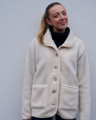 Teddy jacket | Pile fleece Off White