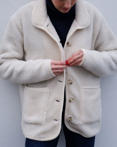 Teddy jacket | Pile fleece Off White