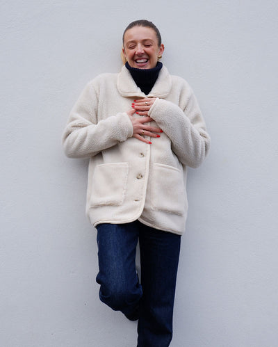 Teddy jacket | Pile fleece Off White