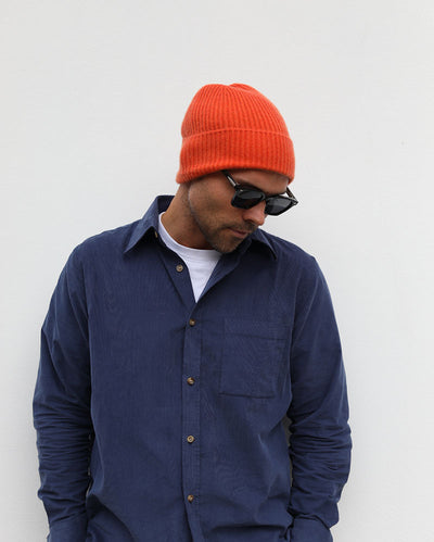 Cashmere Beanie | Orange