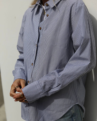 Penny Shirt | Blue Pin Stripe