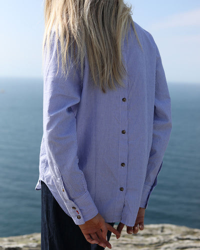 The Penny Shirt | Blue Pin Stripe