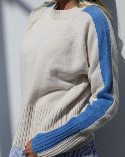 Portofino Crew Sky Blue | Cashmere-Lambswool