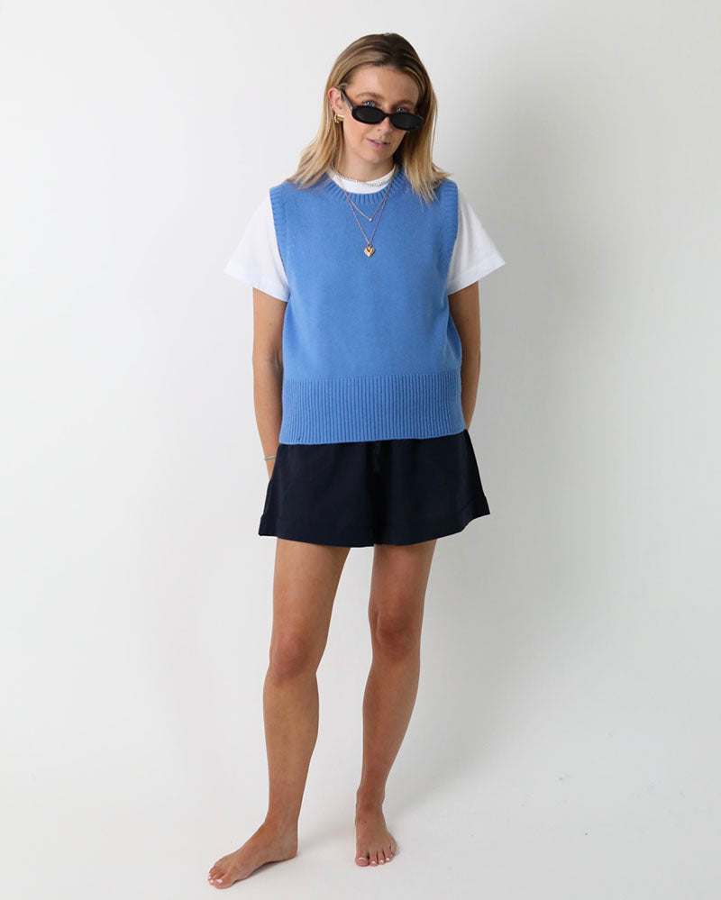 Sky Blue Tank | Cashmere-Lambswool