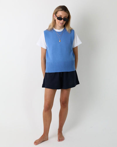 Sky Blue Tank | Cashmere-Lambswool