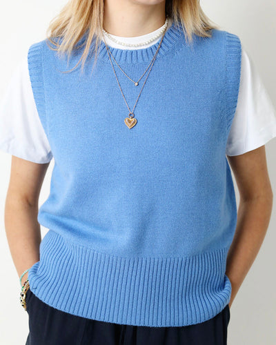 Sky Blue Tank | Cashmere-Lambswool