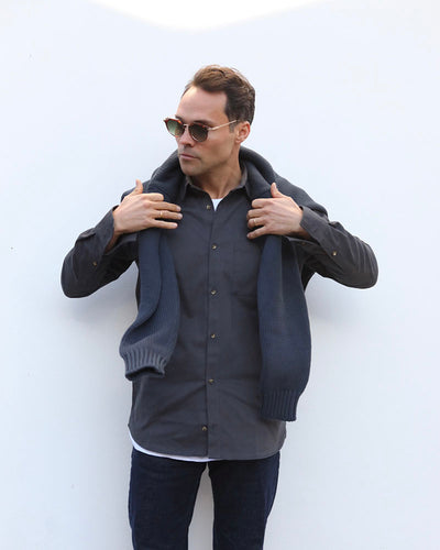 Heavy Cotton Drill Shirt | Slate