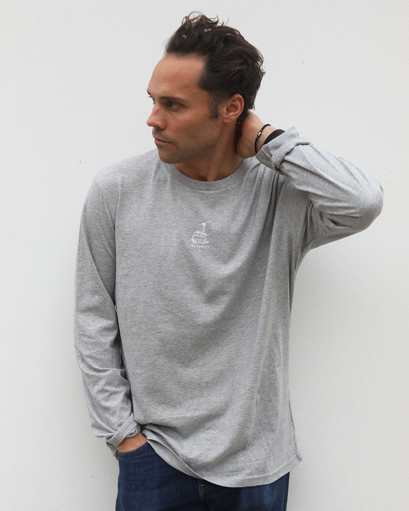 Days Off L/S | Grey Marl T-Shirt