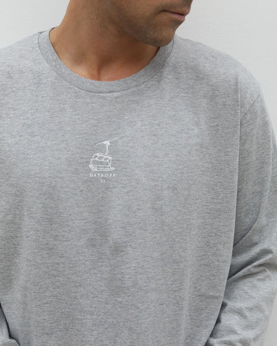 Days Off L/S | Grey Marl T-Shirt